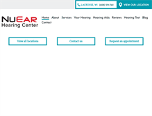 Tablet Screenshot of nuearhearingcenter.com